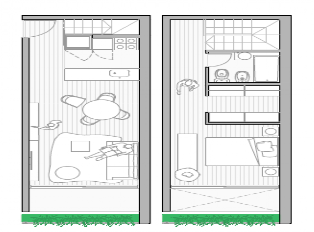 Venta Departamento Dos Dormitorios contrafrente  Ituzaingo y Roca. Entrega Junio 2025