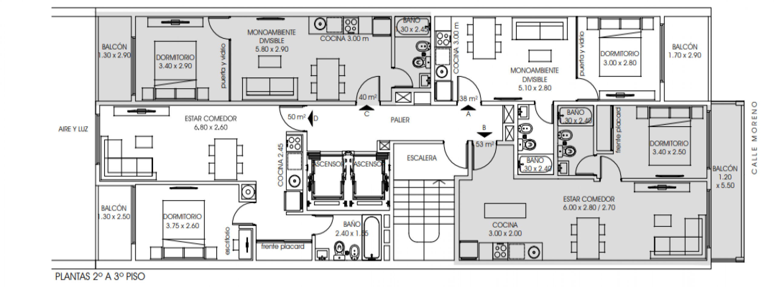 Venta Departamento Un Dormitorio/ Monoambiente divisible  Moreno 1100 Agosto 2025