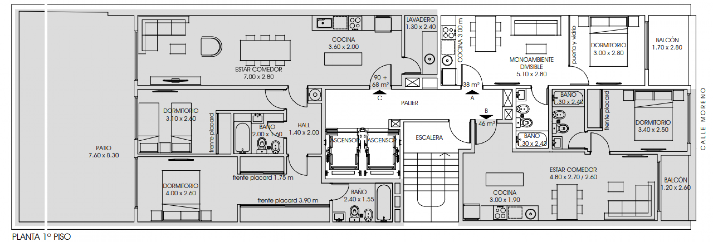 Venta Departamento Un Dormitorio/ Monoambiente divisible  Moreno 1100 Agosto 2025