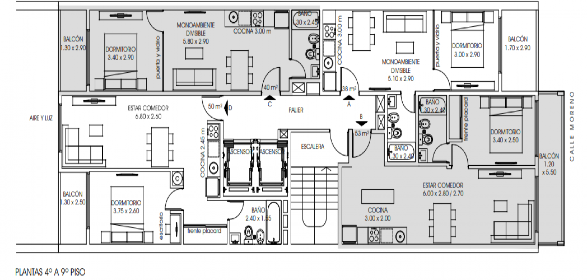 Venta Departamento Un Dormitorio/ Monoambiente divisible  Moreno 1100 Agosto 2025