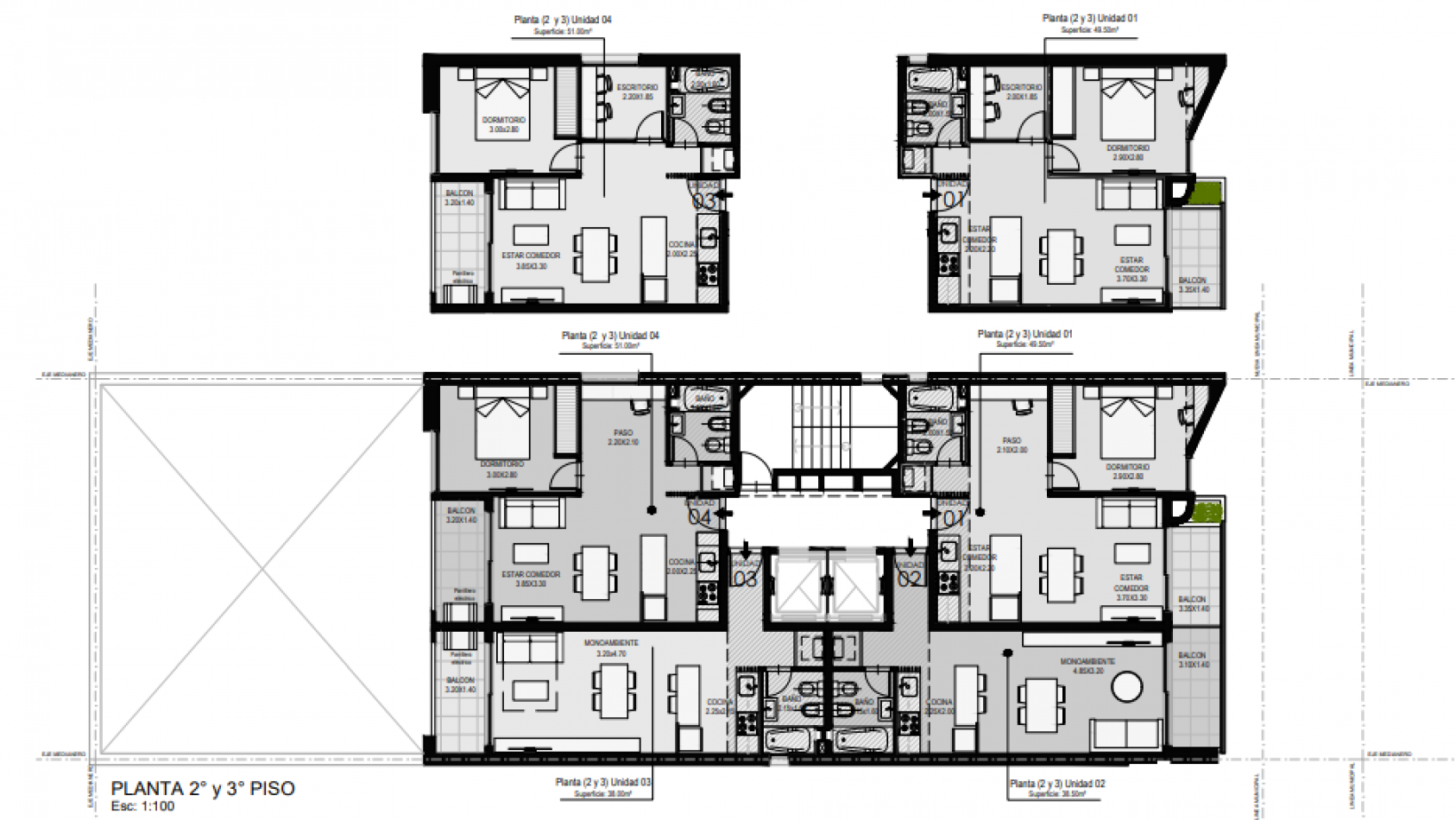 Venta Departamento dos Dormitorios con balcon amplio y parrillero  Entre Rios y Tucuman Julio 2025