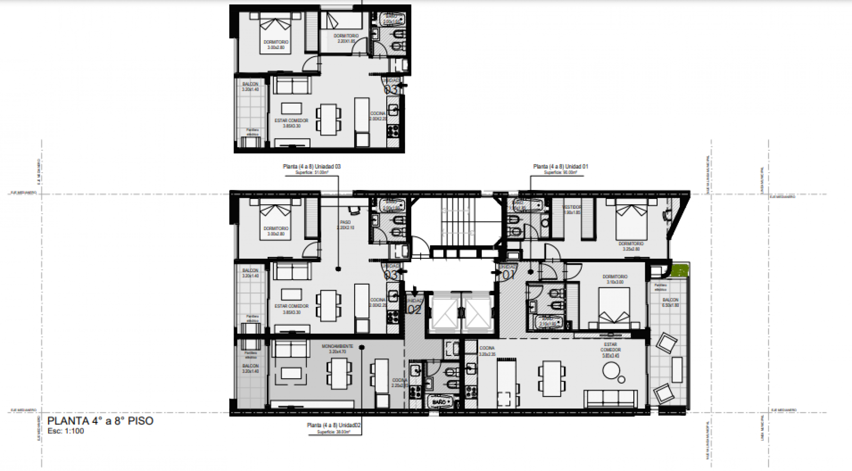 Venta Departamento Dos Dormitorios Primer Piso Con Patio, Pileta Y Parrillero De Uso Exclusivo Entre Rios 400 Entrega  Julio 2025