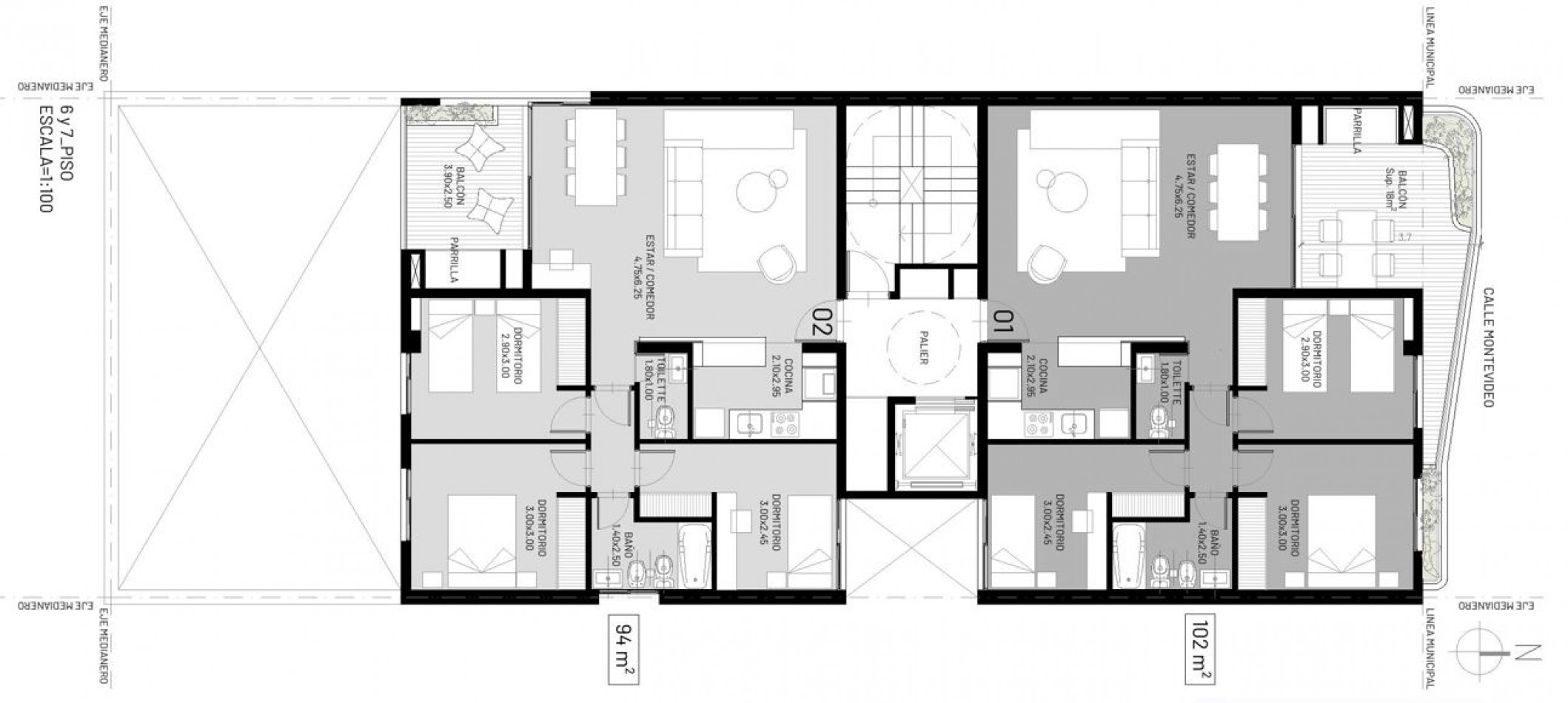 VENTA AL POZO! DEPARTAMENTO UN DORMITORIO MONTEVIDEO Y SAN MARTIN AL FRENTE CON BALCON FINANCIACION