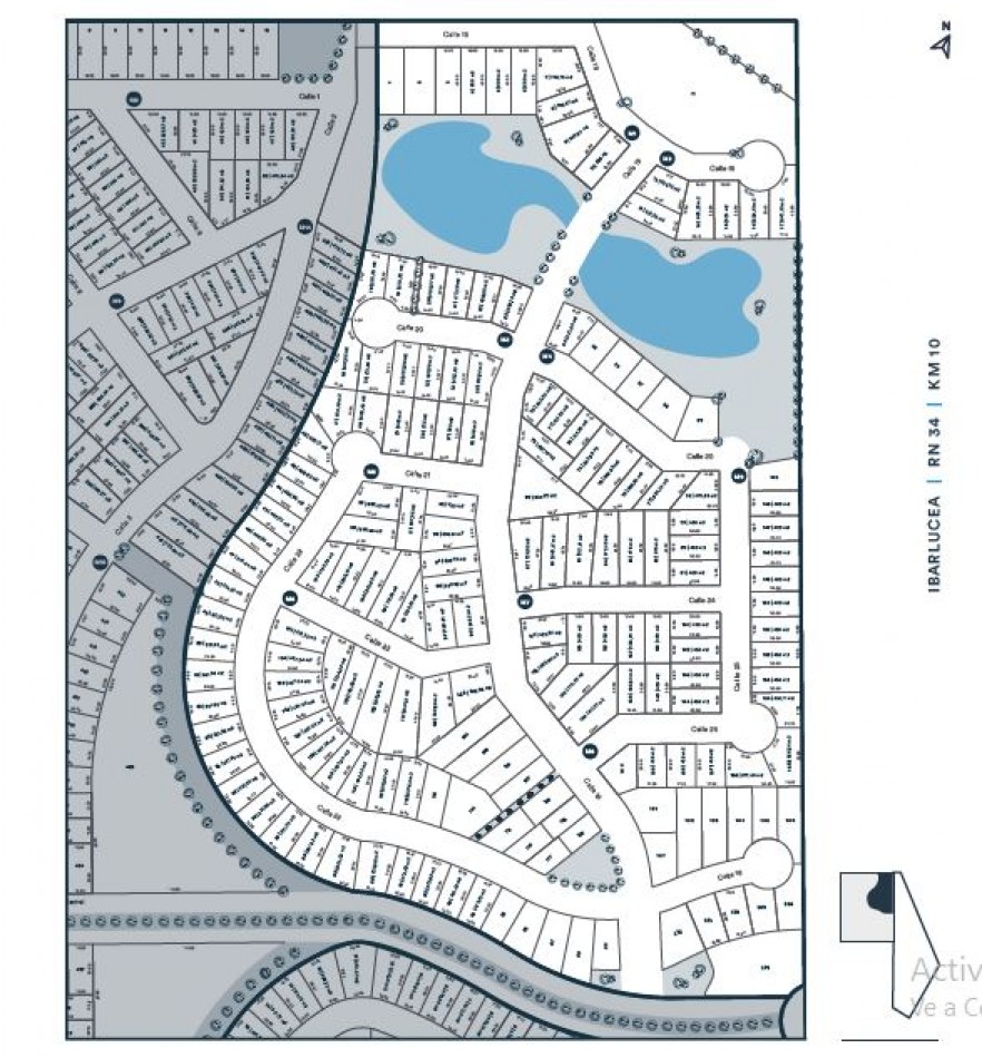 VENTA/ TERRENO CINCO LAGOS IBARLUCEA(PERMUTA POR LOTE EN FUNES O ROLDAN)