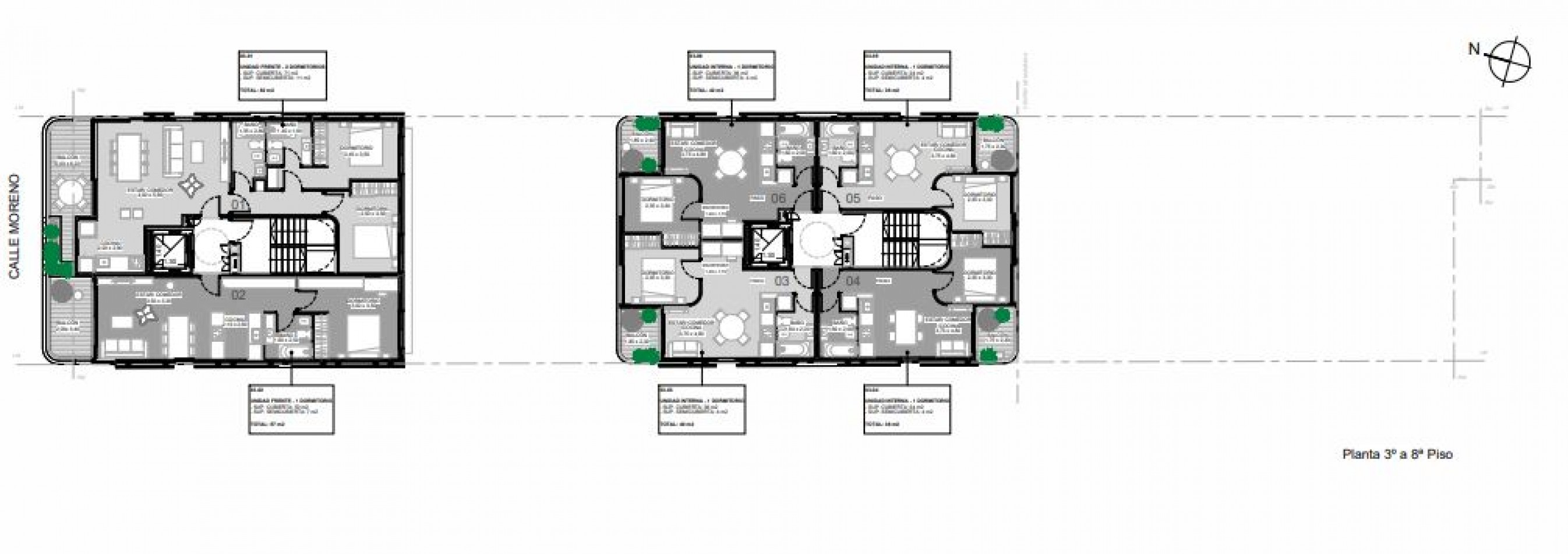 VENTA CASA DOS DORMITORIOS CON TERRAZA USO EXCLISVO MORENO Y SAN JUAN ENTREGA 2028 CANJE POR CEREAL