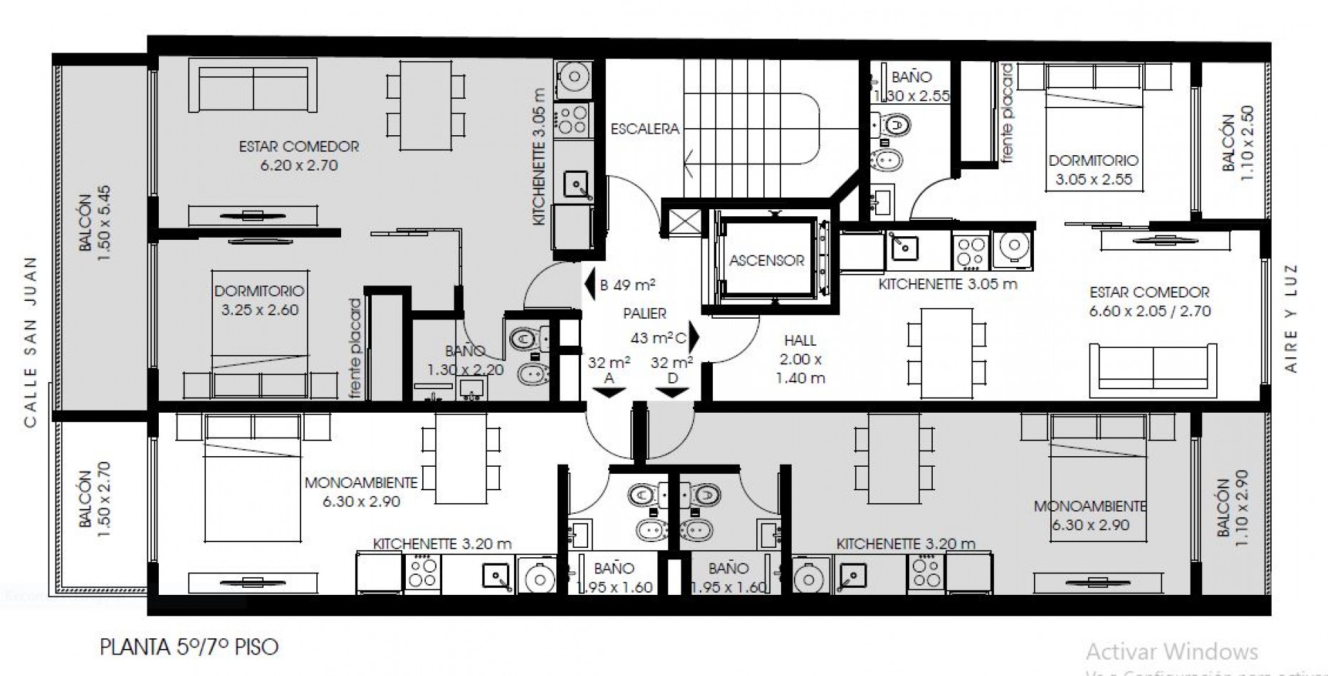 VENTA DEPARTAMENTO UN DORMITORIO SAN JUAN Y PARAGUAY ENTREGA 2027 FINANCIACION 50% Y SALDO EN 30 CUOTAS