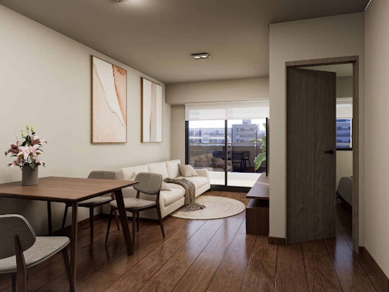 VENTA DEPARTAMENTO UN DORMITORIO SAN JUAN Y JUAN MANUEL  DE ROSAS NOVIEMBRE 2026 ANTICIPO Y CUOTAS FIJAS EN DOLARES