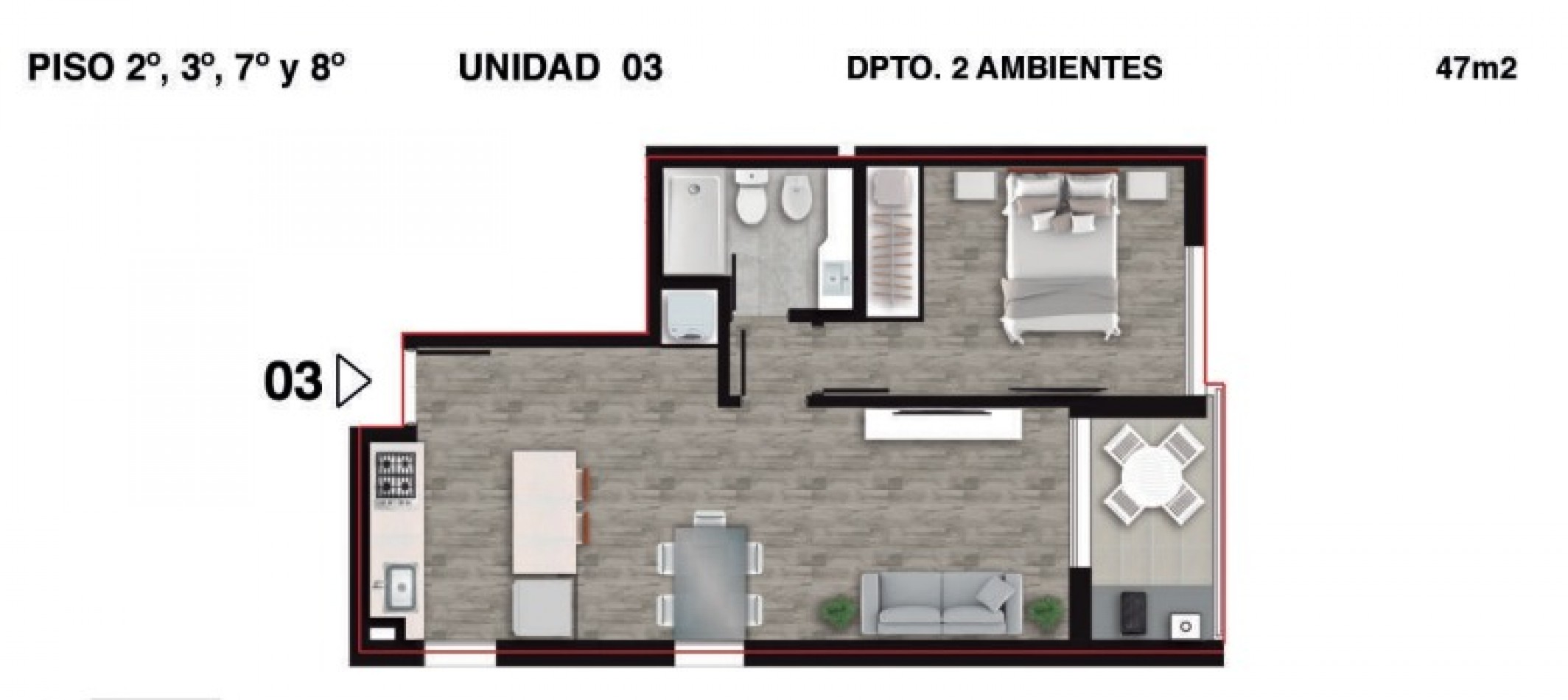 BARRIO MARTIN VENTA DEPARTAMENTO UN DORMITORIO JUAN MANUEL DE ROSAS Y MENDOZA DICIEMBRE 2026