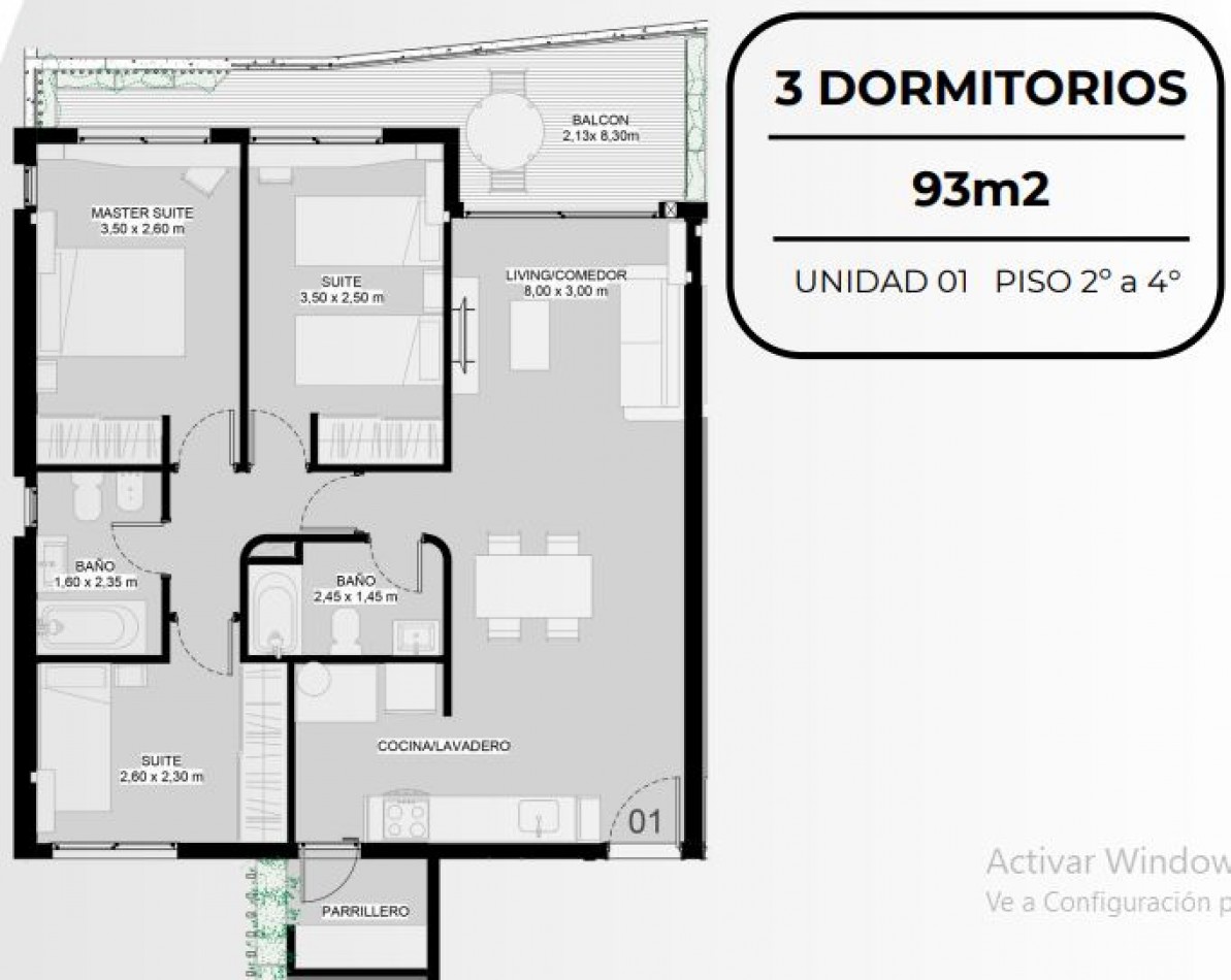 ZONA RIO VENTA DEPARTAMENTO TRES DORMITORIOS MORENO Y CATAMARCA 48 CUOTAS