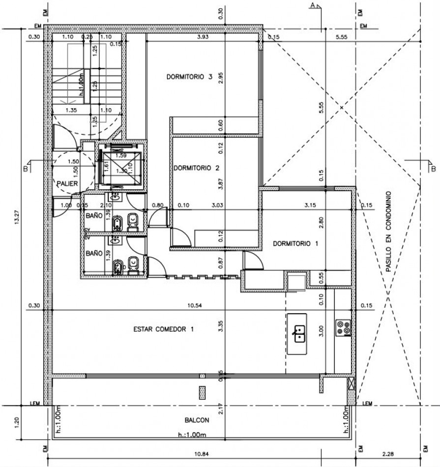 BARIIO MARTIN VENTA DEPARTAMENTO PISO EXCLISIVO TRES DOMITORIOS 